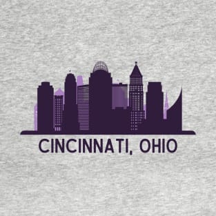 Cincinnati Skyline - Purple T-Shirt